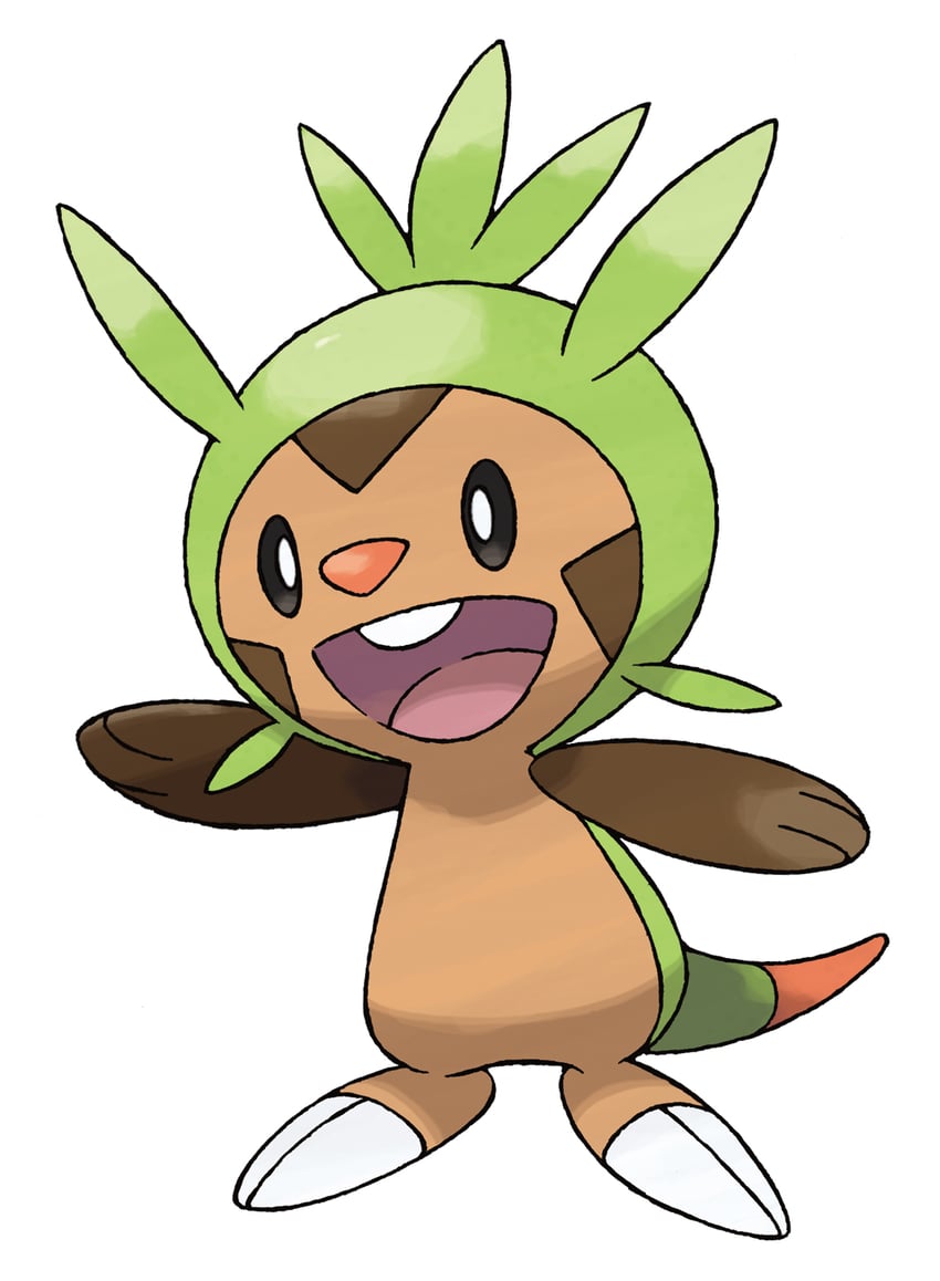 chespin (pokemon and 1 more) drawn by sugimori_ken