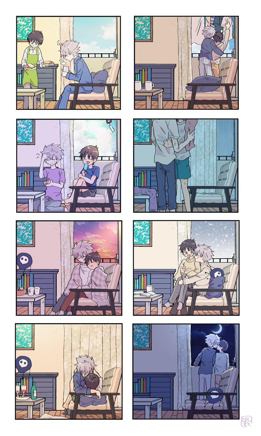 ikari shinji and nagisa kaworu (neon genesis evangelion) drawn by hashimo99187365