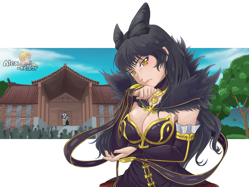 blake belladonna, semiramis, kali belladonna, and ghira belladonna (fate and 2 more) drawn by alex_kellar