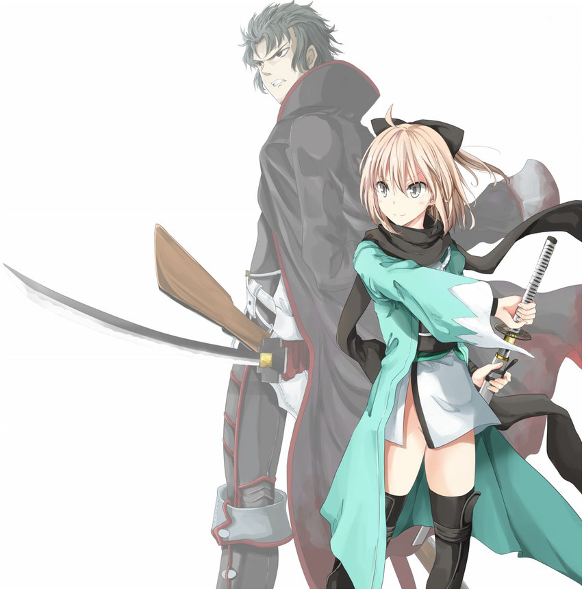 okita souji and hijikata toshizou (fate and 1 more) drawn by hako_roku