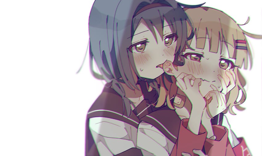 oomuro sakurako and furutani himawari (yuruyuri) drawn by iyo_69