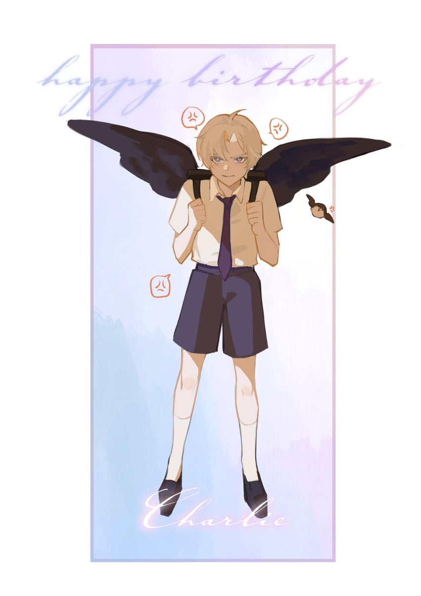 charlie su (light and night love) drawn by heart_bobo