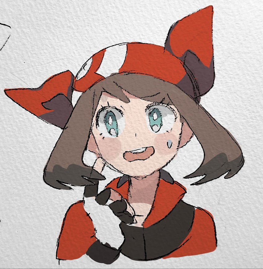 may (pokemon and 1 more) drawn by shichibee_(stm_mimi)