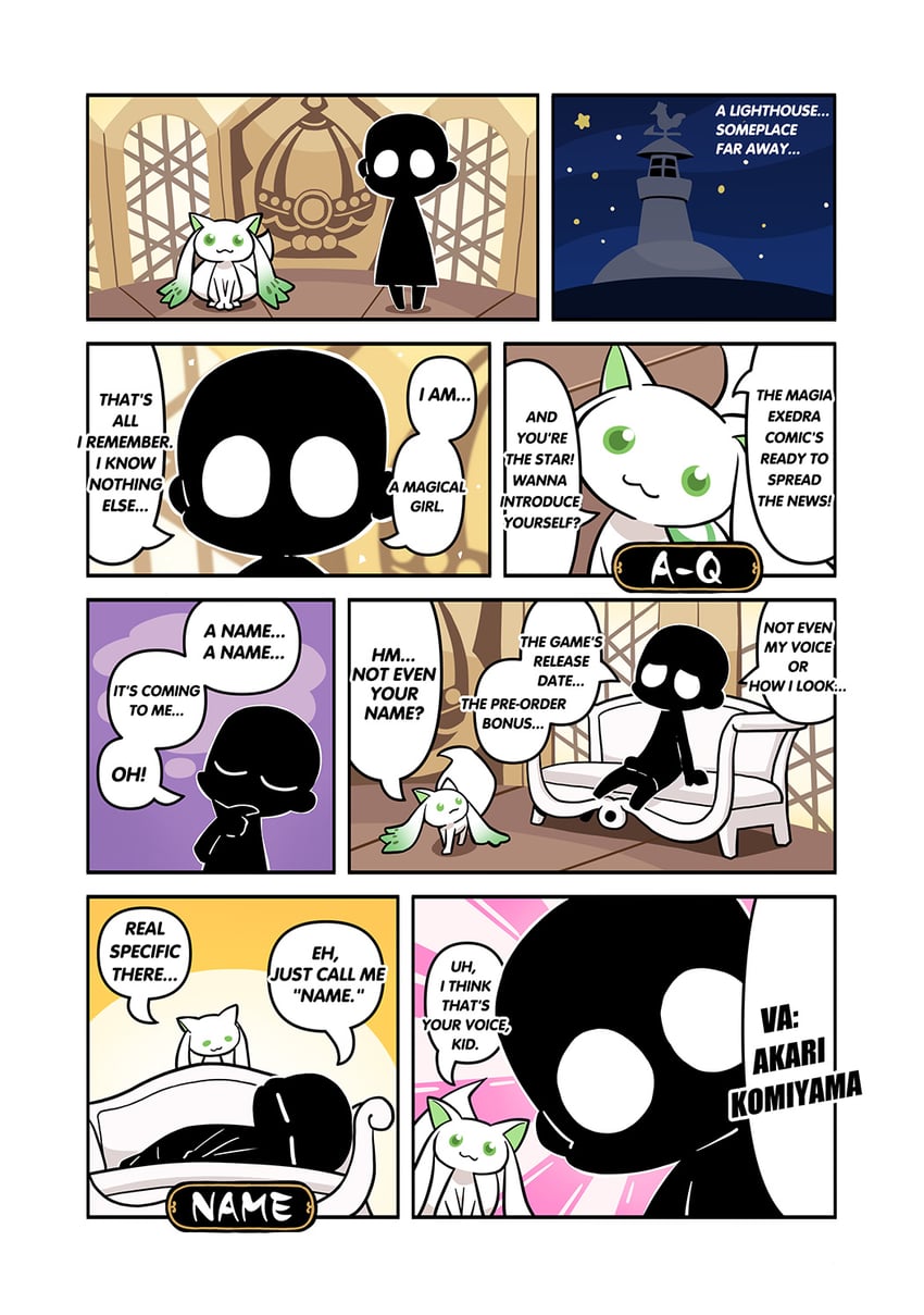 a-q, namae, and komiyama akari (mahou shoujo madoka magica and 1 more) drawn by papa_(shimeguru)