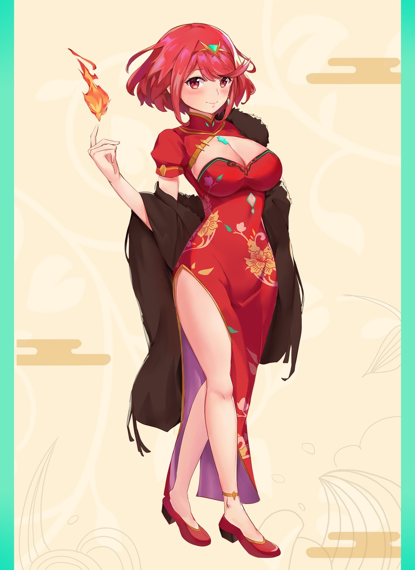 pyra (xenoblade chronicles and 1 more) drawn by kiiro_kimi