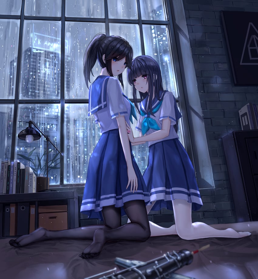 yoroizuka mizore and kasaki nozomi (hibike! euphonium and 1 more) drawn by yuzuriha_(atelier_liang)