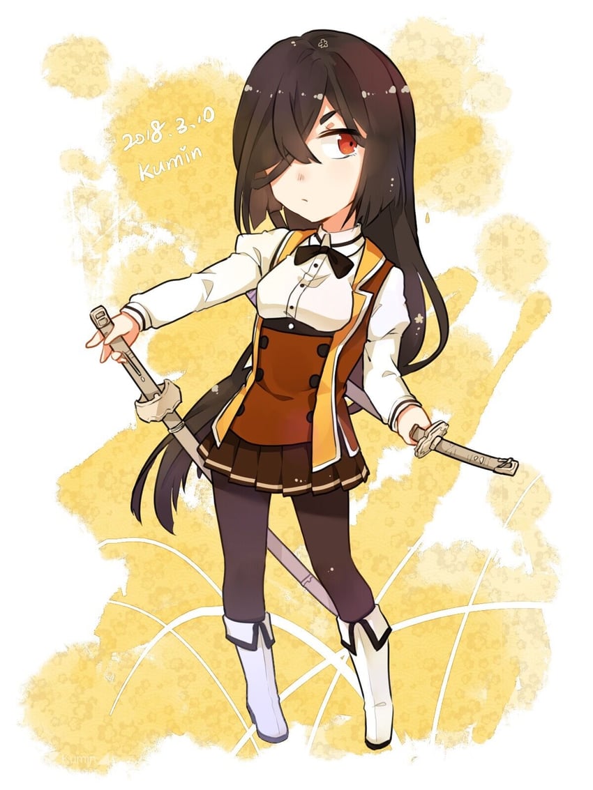 origami yukari (toji no miko) drawn by kumin_(6939359)