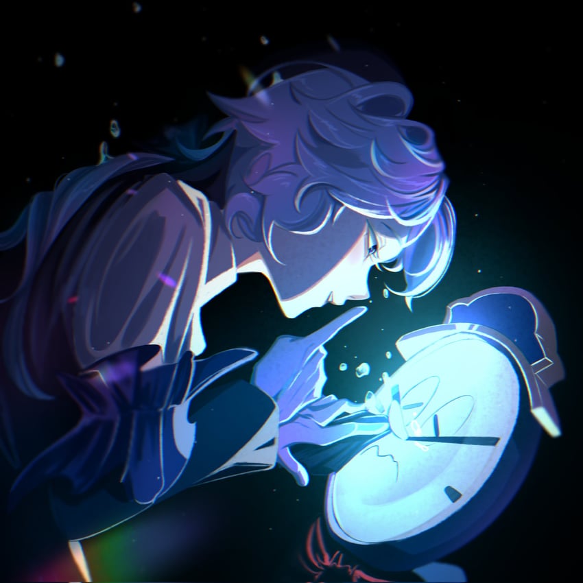 misha and clockie (honkai and 1 more) drawn by leaenil