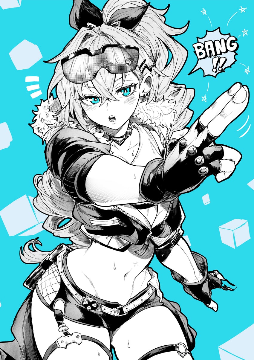 silver wolf (honkai and 1 more) drawn by yotsumi_shiro