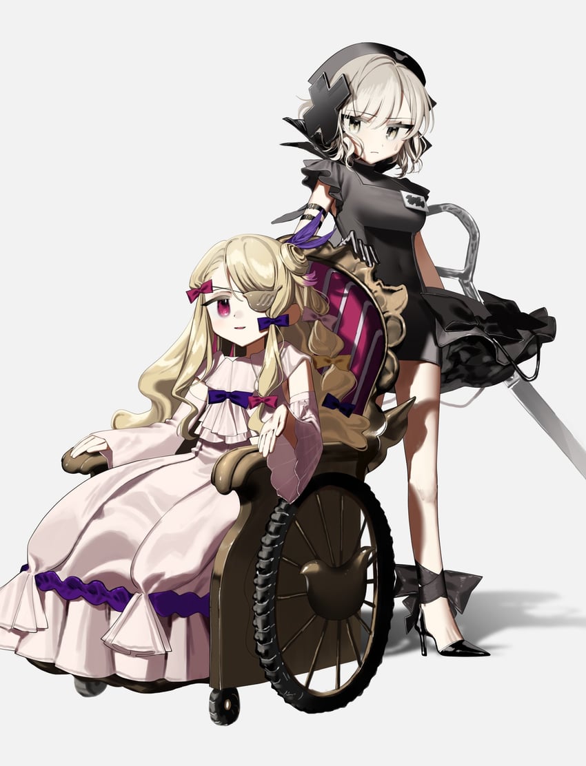 shadowgale and pfle (mahou shoujo ikusei keikaku) drawn by chizuru_(cizz_ru)