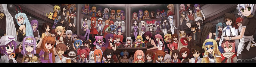 hatsune miku, pikachu, tamamo, suzumiya haruhi, misaka mikoto, and 94 more (original and 93 more) drawn by sunimu