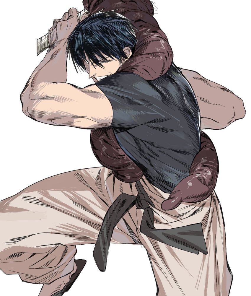 fushiguro touji and inventory curse (jujutsu kaisen) drawn by urec