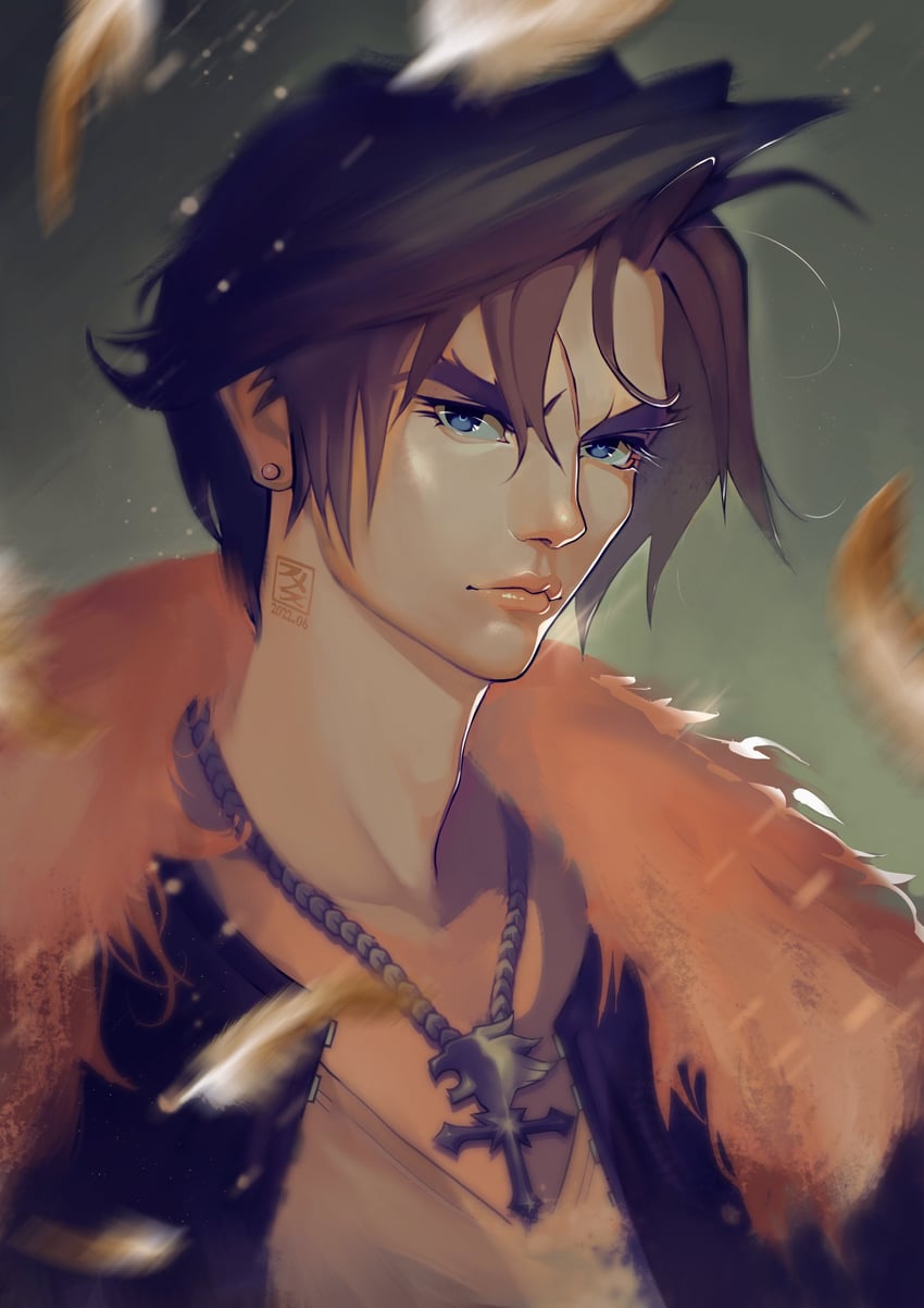 squall leonhart (final fantasy and 1 more) drawn by fumezu1