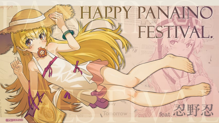 oshino shinobu (monogatari) drawn by kwms