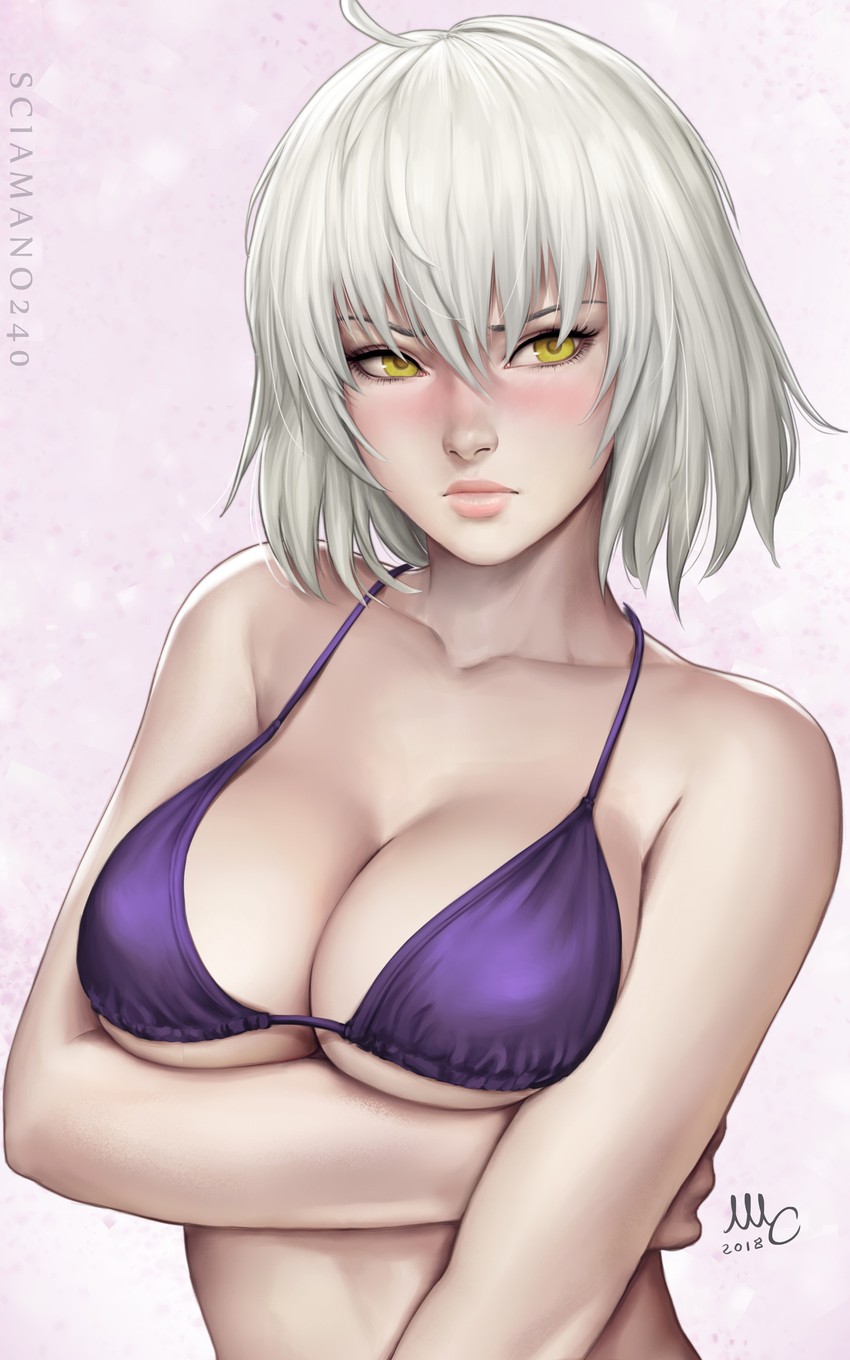 jeanne d'arc alter (fate and 1 more) drawn by sciamano240