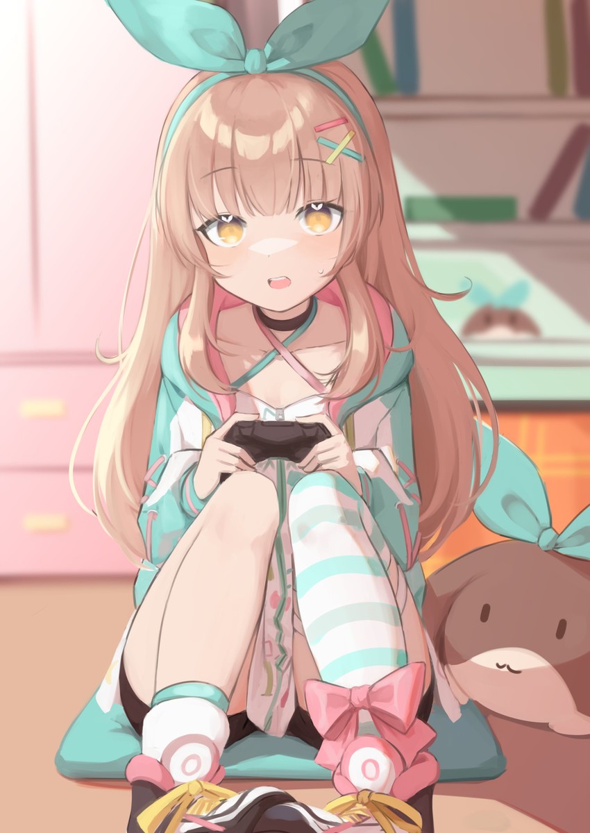 nanahira and bebe (indie virtual youtuber and 1 more) drawn by klaius