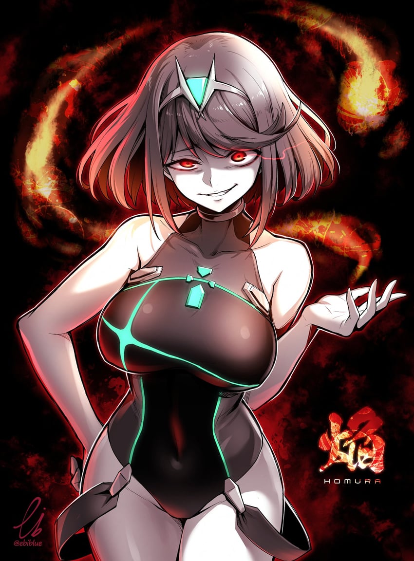 pyra (xenoblade chronicles and 1 more) drawn by ebiblue