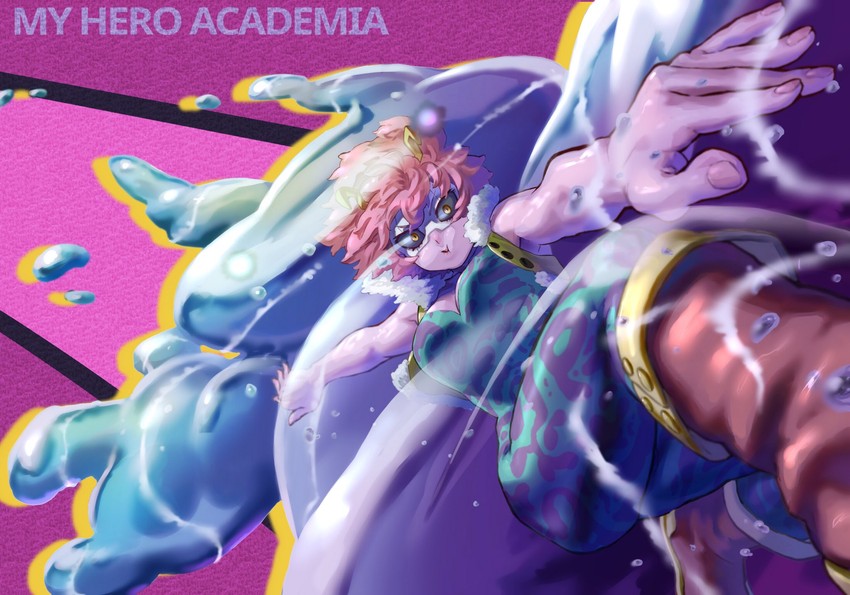 ashido mina (boku no hero academia) drawn by yomoyama_yotabanashi