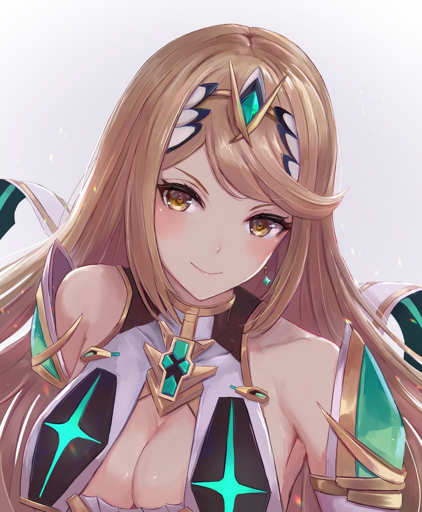 mythra (xenoblade chronicles and 1 more) drawn by leonmandala