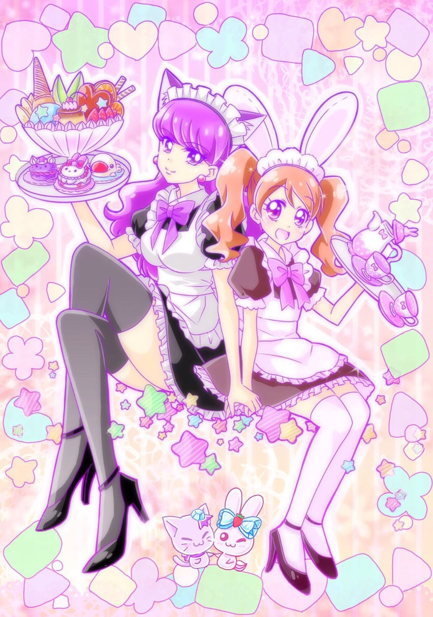 usami ichika and kotozume yukari (precure and 1 more) drawn by momo02634