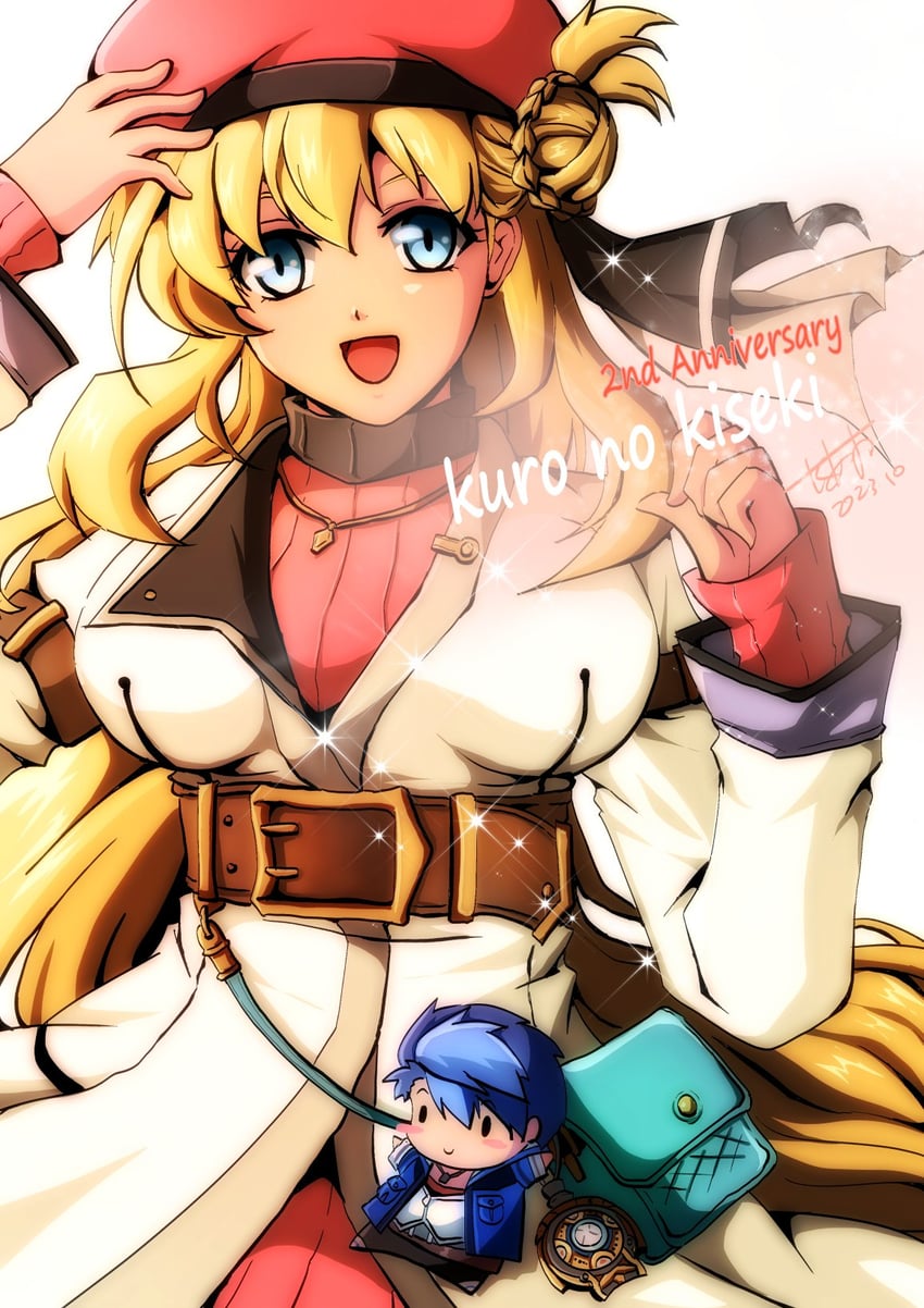 agnes claudel and van arkride (eiyuu densetsu and 2 more) drawn by akane_kazami