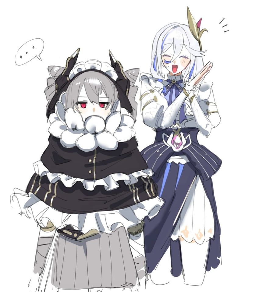 misteln schariac and prometheus (honkai and 1 more) drawn by sho_2nini