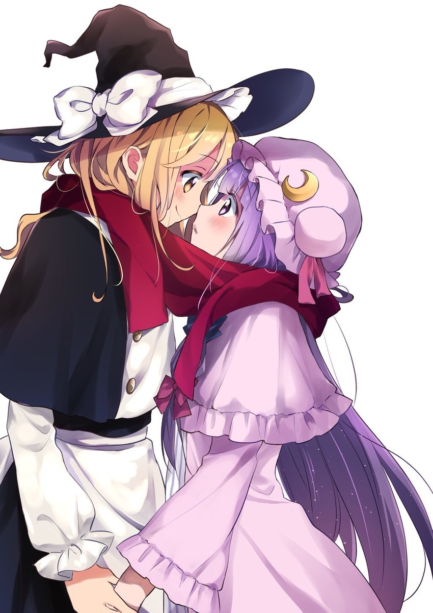 kirisame marisa and patchouli knowledge (touhou) drawn by vanilla_(miotanntann)