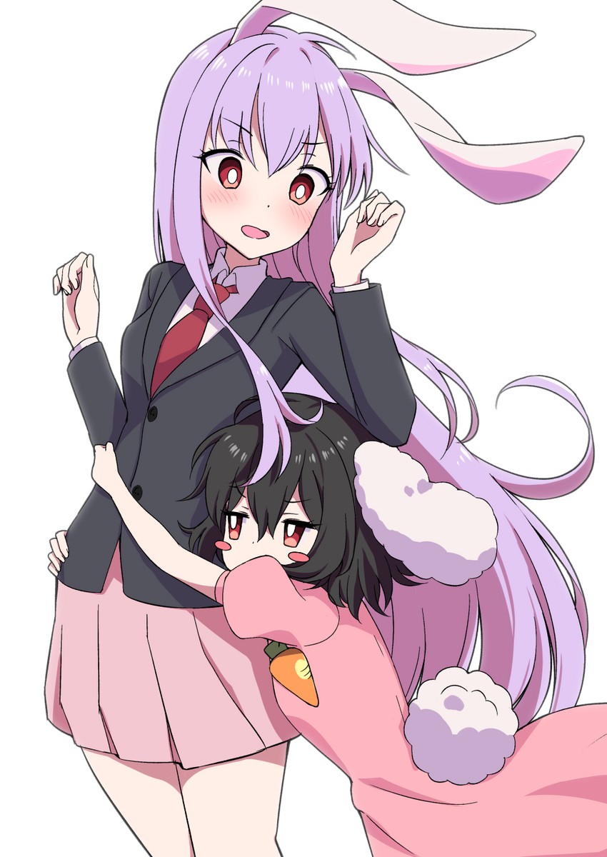 reisen udongein inaba and inaba tewi (touhou) drawn by tsukimirin
