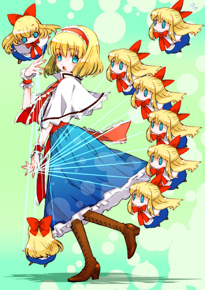 alice margatroid and shanghai doll (touhou) drawn by niboshi_(iemizu)