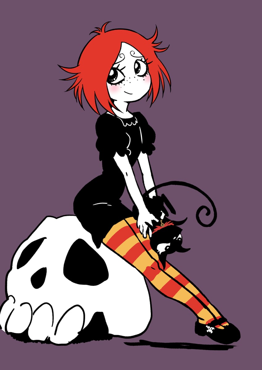 ruby gloom and doom kitty (ruby gloom) drawn by henriiku_(ahemaru)