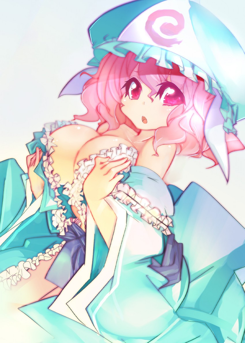 saigyouji yuyuko (touhou) drawn by fujishima-sei_ichi-gou