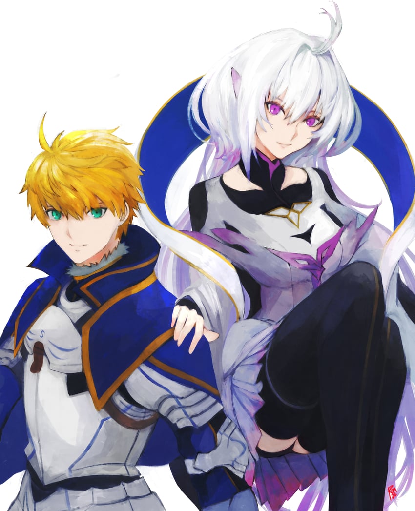 merlin and arthur pendragon (fate and 3 more) drawn by moedredd