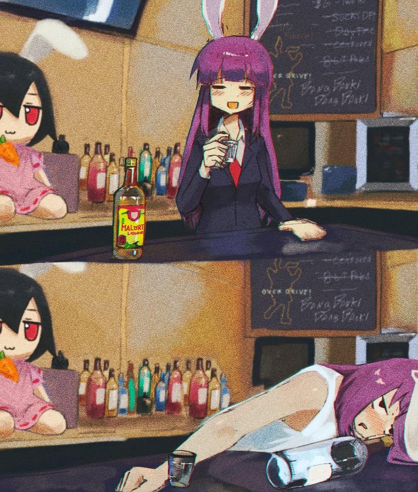 reisen udongein inaba and inaba tewi (touhou and 1 more) drawn by nagilamagykalz