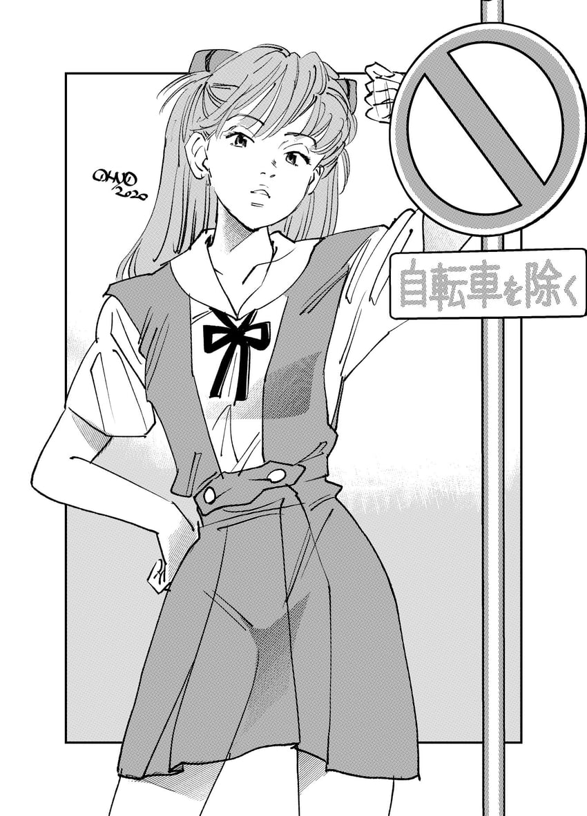 souryuu asuka langley (neon genesis evangelion) drawn by oyoyo_(yoyoichi)