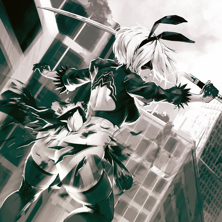2b (nier and 1 more) drawn by miss_faves