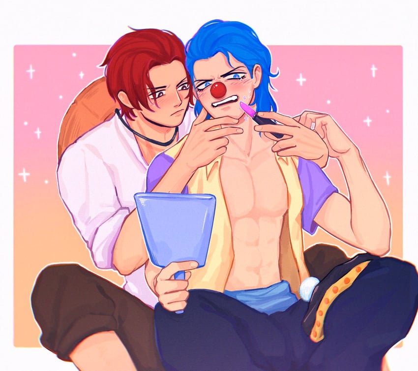 shanks and buggy the clown (one piece) drawn by vamos_mk