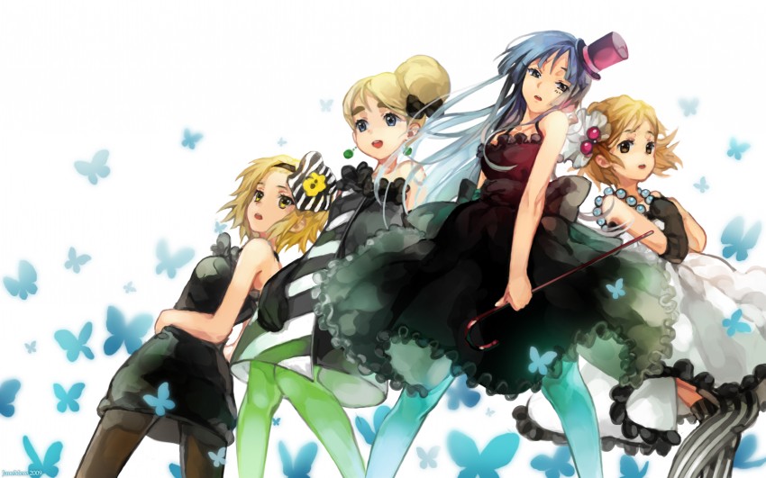 akiyama mio, hirasawa yui, tainaka ritsu, and kotobuki tsumugi (k-on!) drawn by jane_mere