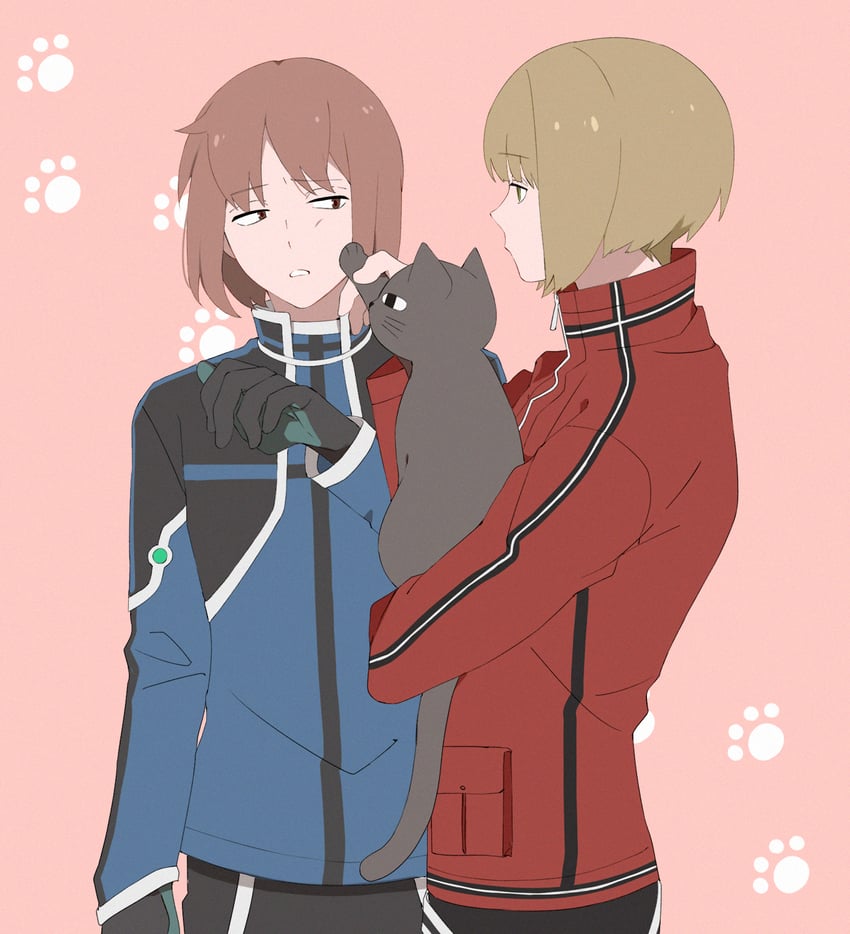 kikuchihara shirou and tokieda mitsuru (world trigger) drawn by yawai_tofu