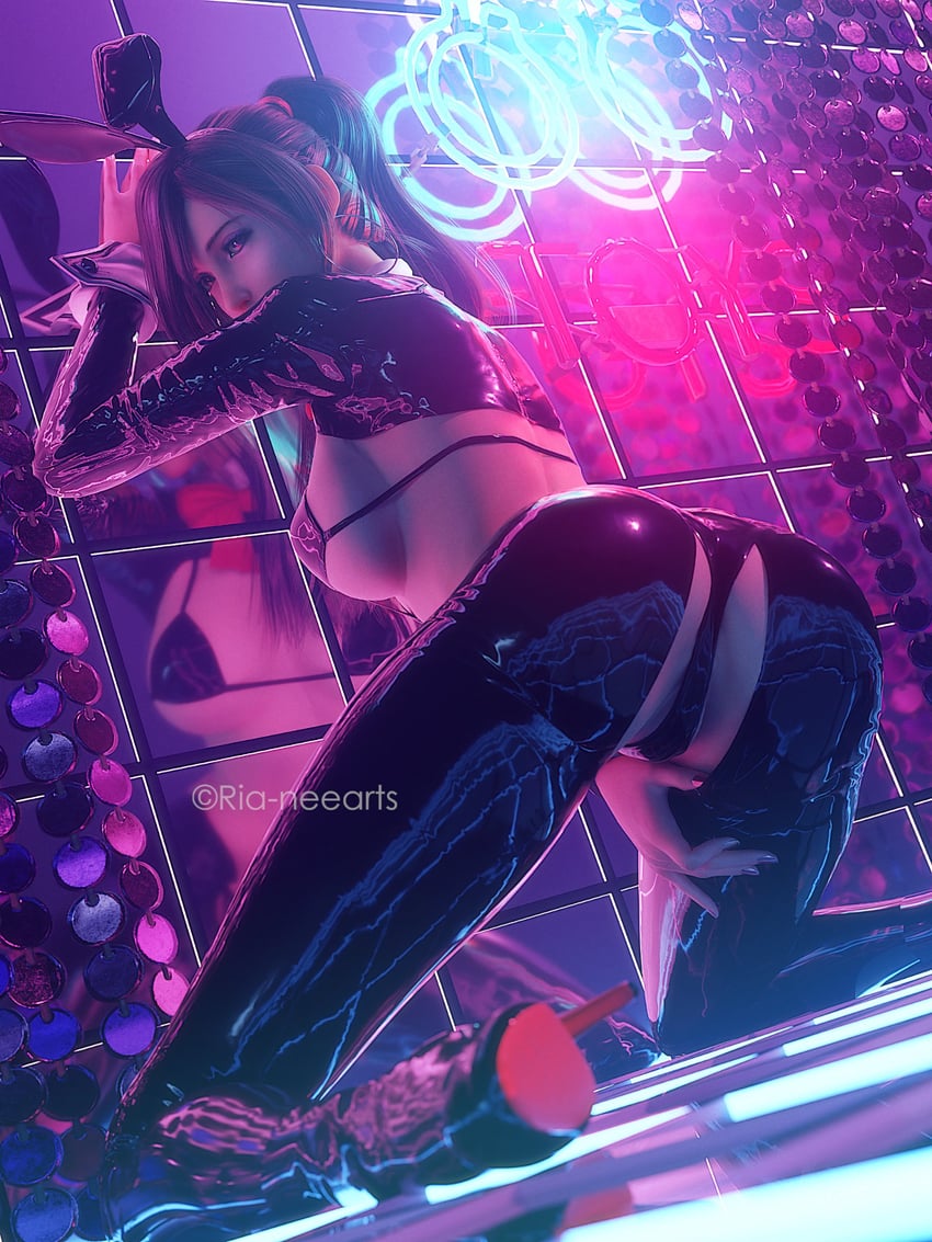 tifa lockhart (final fantasy and 2 more) drawn by ria_(baka-neearts)
