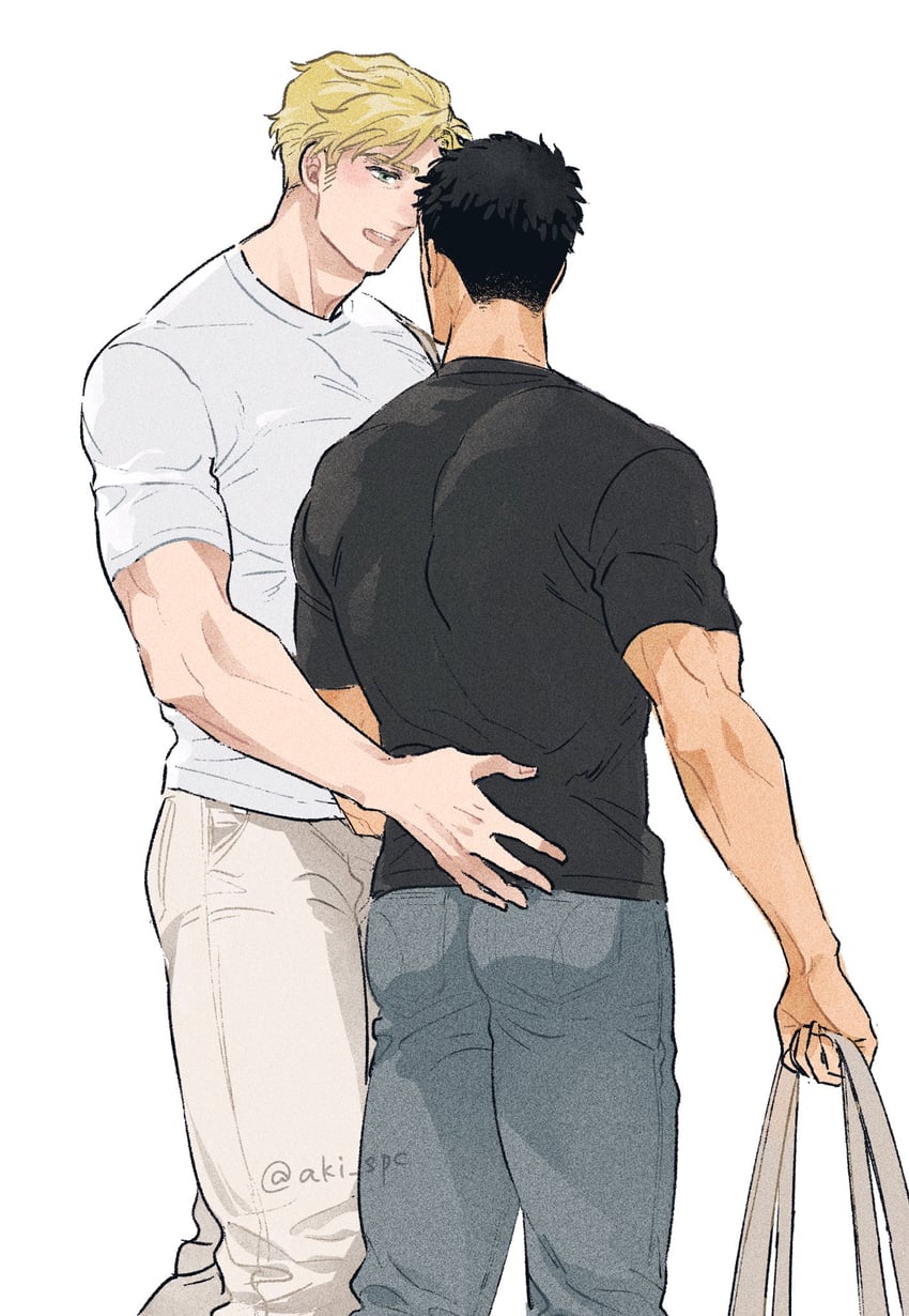 ao isami and lewis smith (yuuki bakuhatsu bang bravern) drawn by aki_(supekutooru)