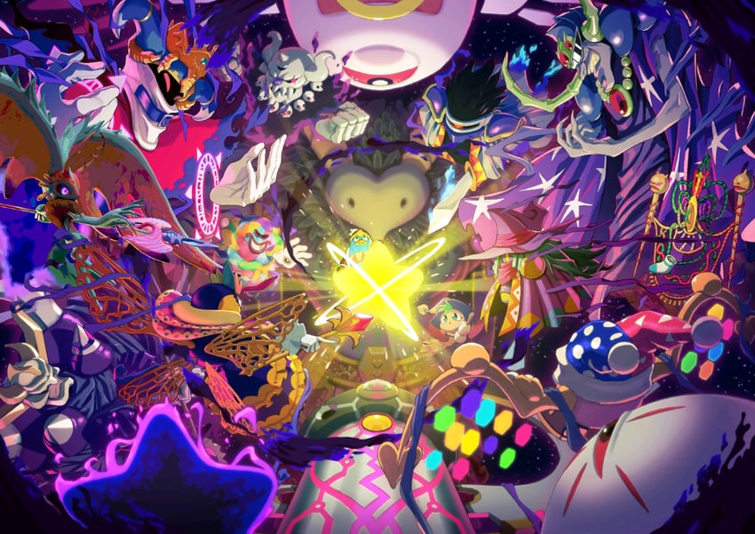 king dedede, magolor, marx, dark matter, zero two, and 15 more (kirby and 16 more) drawn by dudebromanguyperson