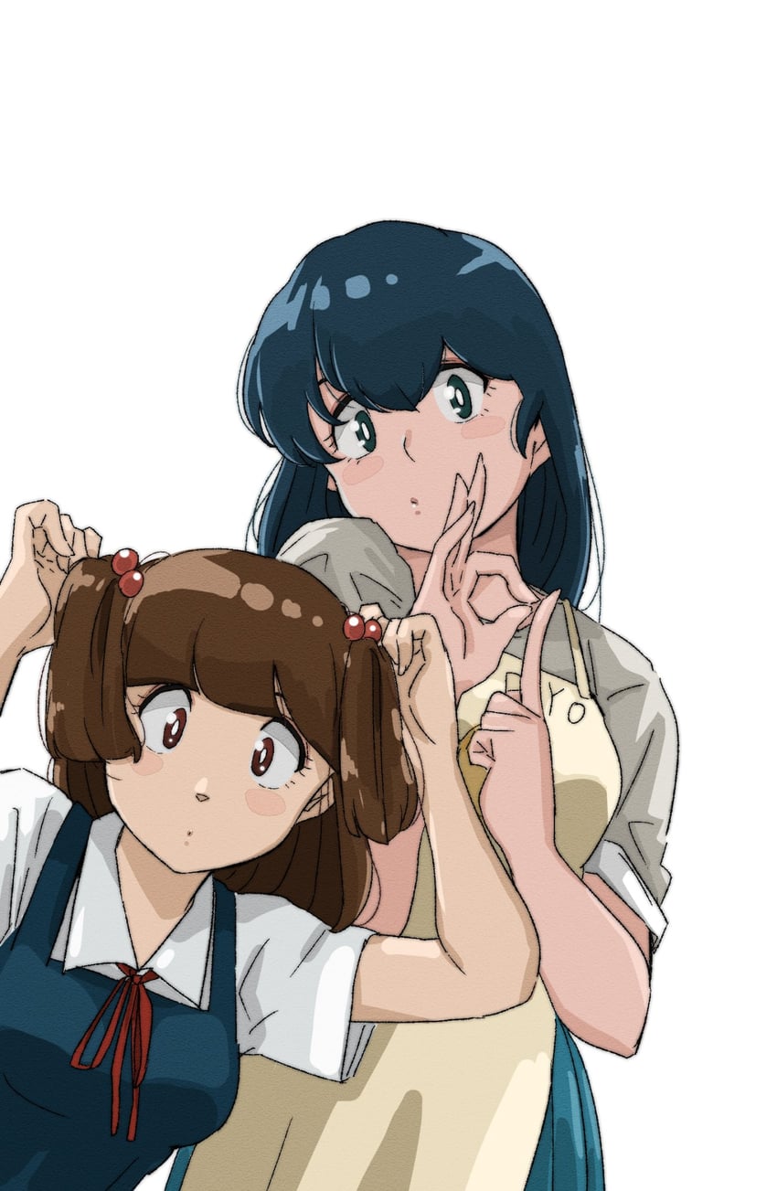 otonashi kyouko and yagami ibuki (maison ikkoku) drawn by poppowerhearts