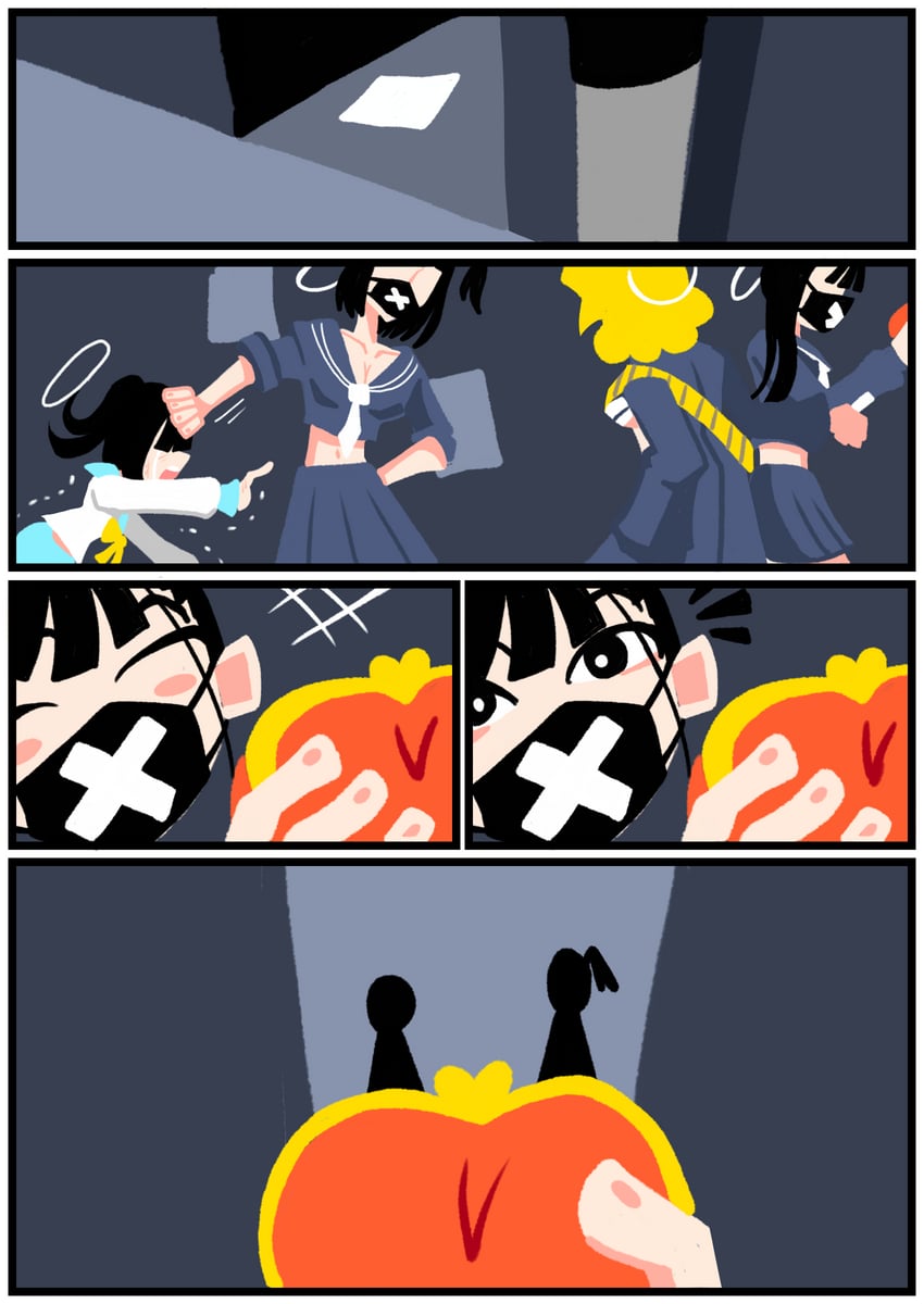 reisa, suzumi, and sukeban (blue archive) drawn by jepy_(pixiv_63967882)