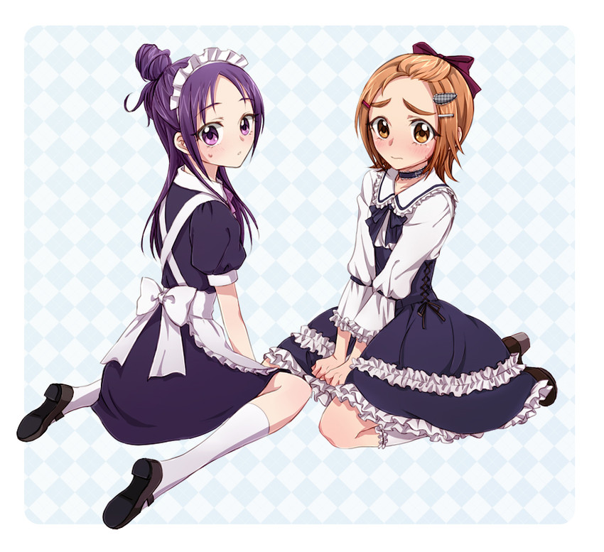 hyuuga saki and mishou mai (precure and 1 more) drawn by mironomeo
