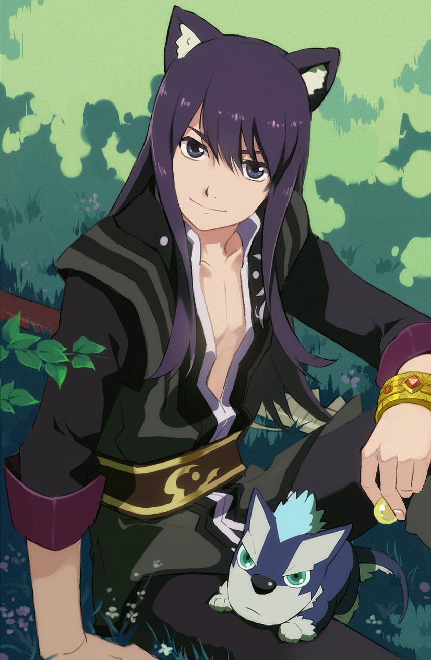 yuri lowell and repede (tales of and 1 more) drawn by mimi_(ranma3049)