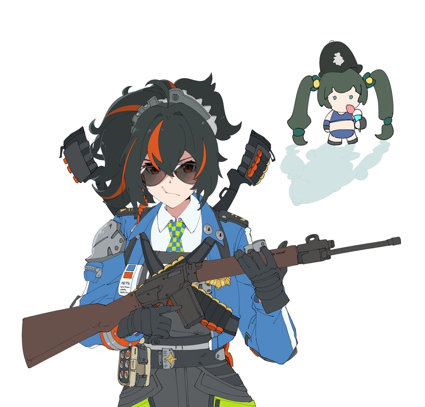 zhu yuan and qingyi (zenless zone zero and 1 more) drawn by archives.gokulism