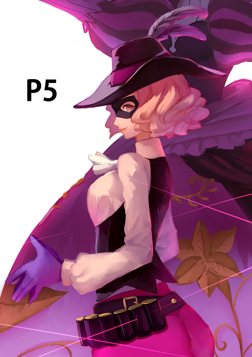 okumura haru, noir, and milady (persona and 1 more) drawn by kurenai907