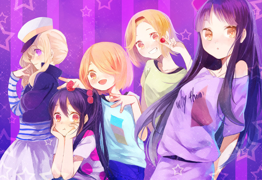 akiyama mio, nakano azusa, hirasawa yui, tainaka ritsu, and kotobuki tsumugi (k-on!) drawn by koyuiko