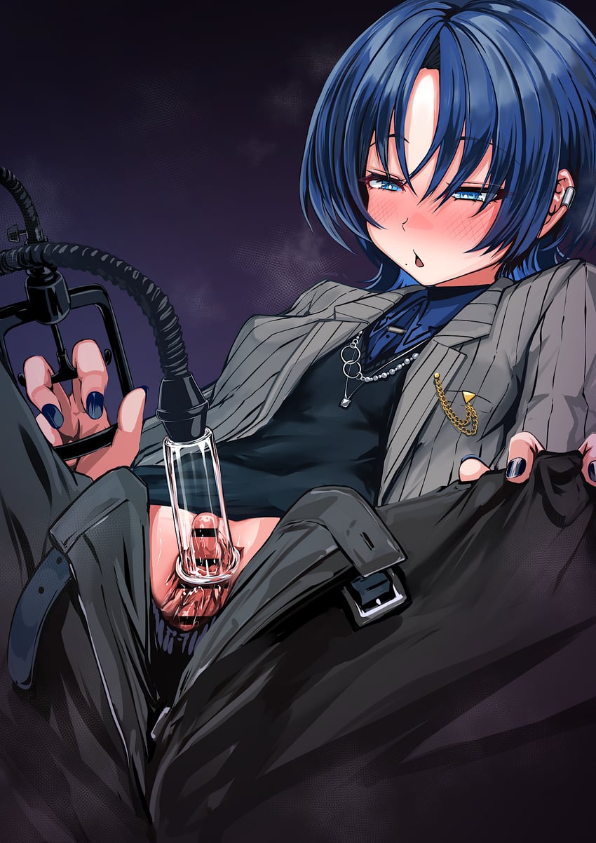 hiodoshi ao (hololive and 1 more) drawn by kajimakoto