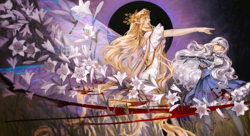 melusine and aurora (fate and 1 more) drawn by gan'yugu